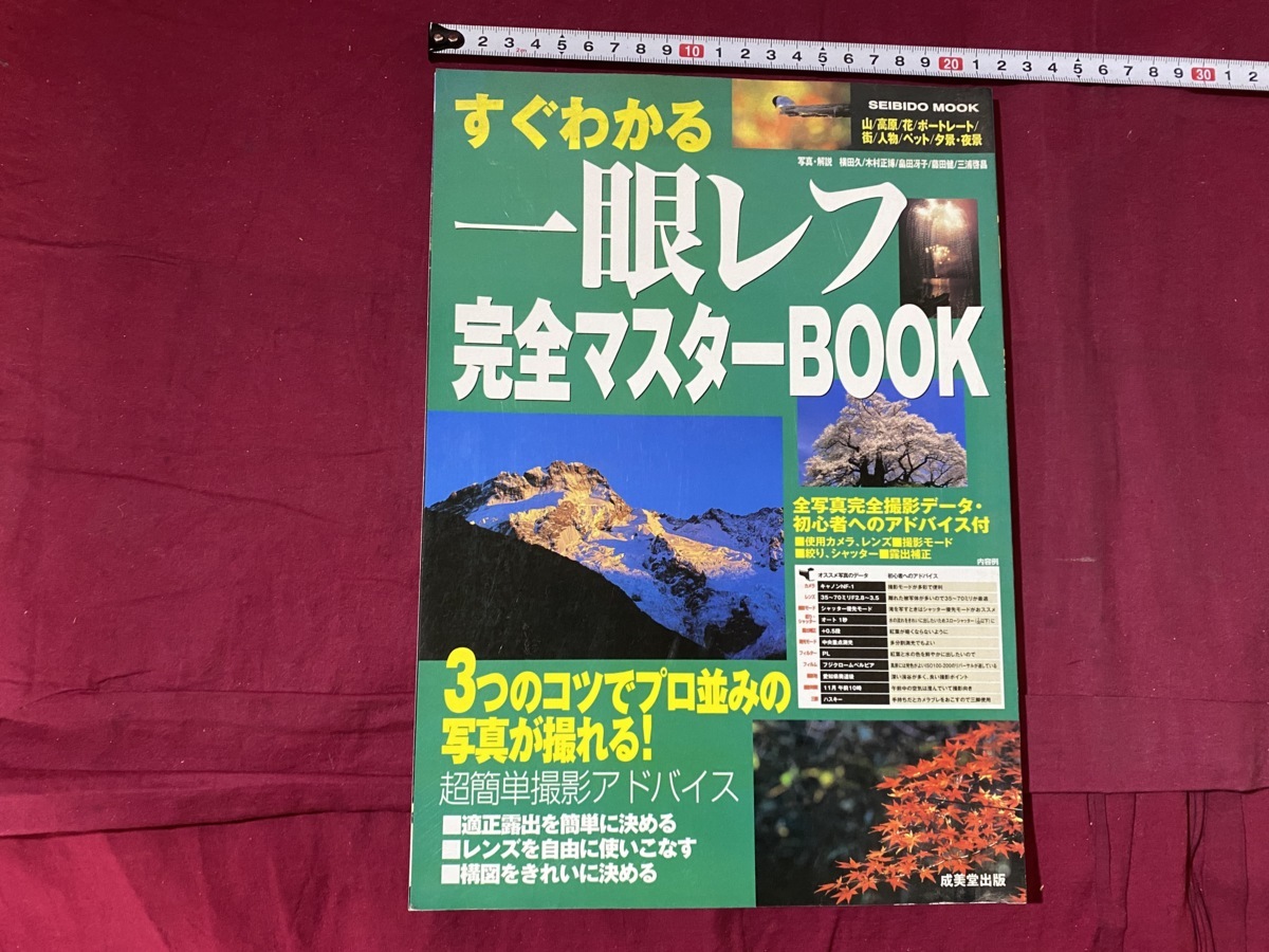 ｃ●○　すぐわかる一眼レフ完全マスターBOOK　2002年5月1日発行　成美堂出版　コレクション　/　G20_画像1