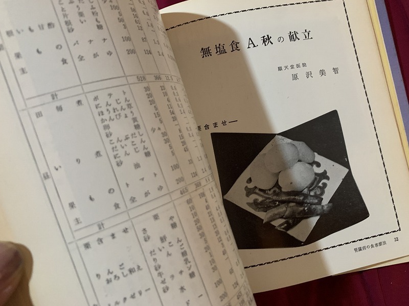 ｓ▲△　昭和書籍　食事療法シリーズ7 改訂版　腎臓病の食事療法　医歯薬出版　昭和41年 第38版　当時物　昭和レトロ　 /　G5_画像4