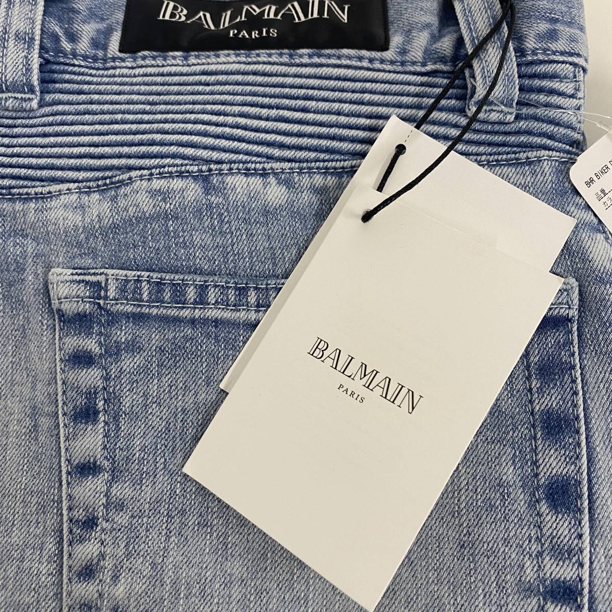 BALMAIN biker denim pants バルマン　バイカーデニム F277