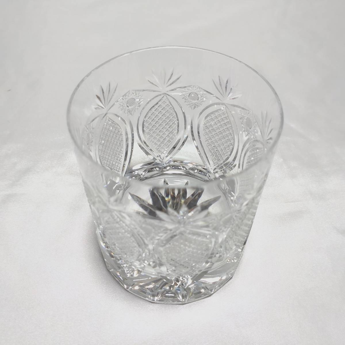 ロックグラス 2個 ペアグラス ガラスコップ 口径約8.3㎝ 高さ約9.5㎝ 酒器 アルコールグラス 【2810】_画像6