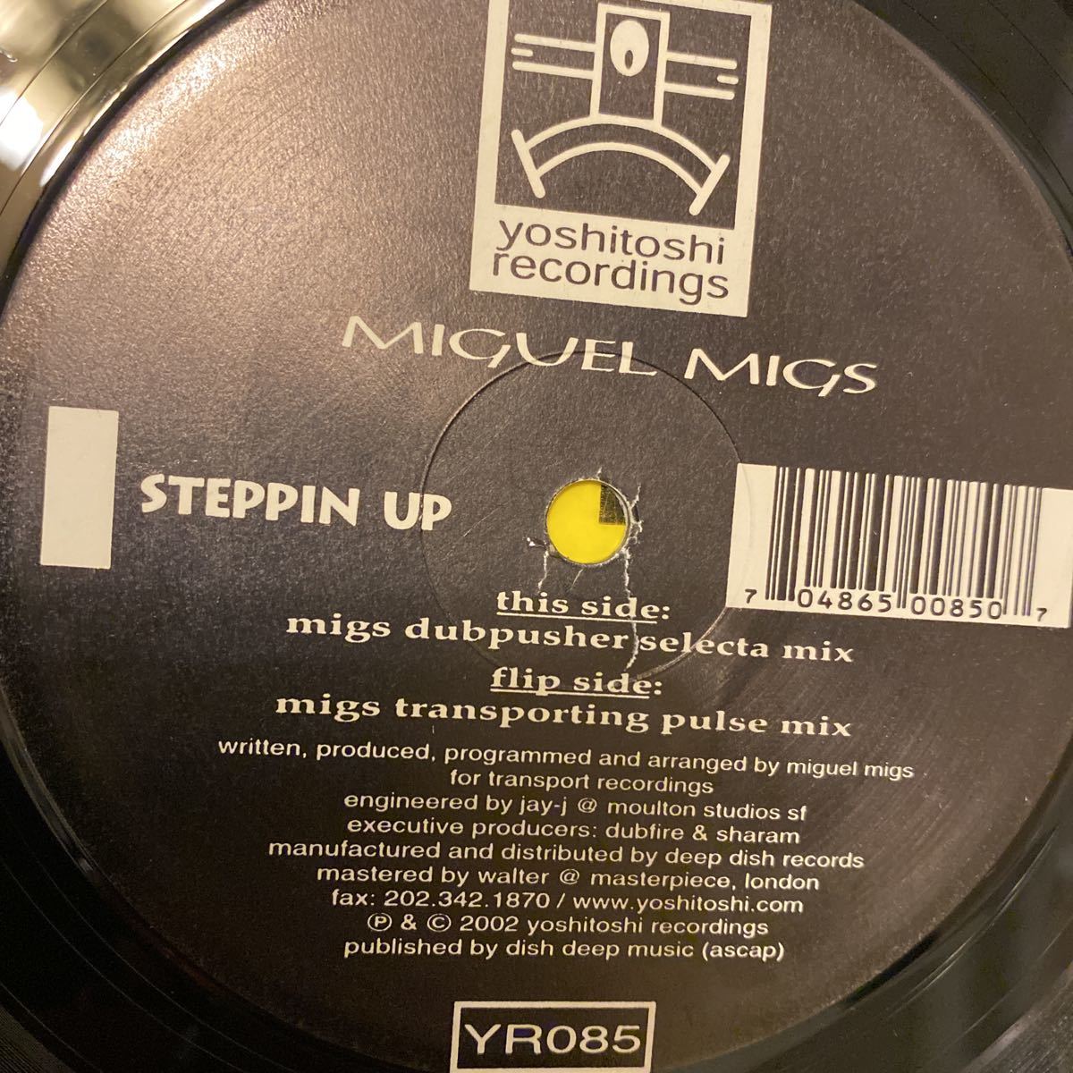 MIGUEL MIGS / STEPPIN UP レコード HOUSE yoshitoshi recordings 2002の画像3