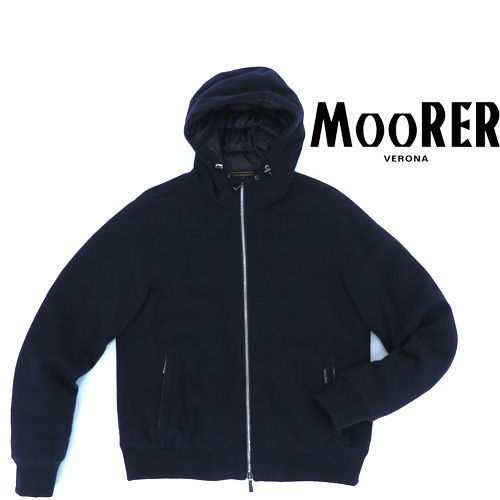 定価25万円 MOORER ムーレー ブルゾン BRIGNO 50サイズ ネイビー