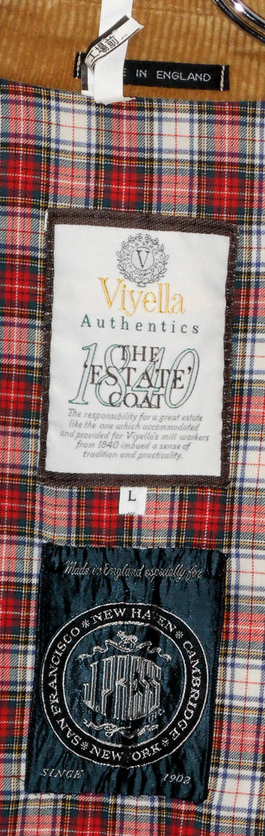 新到着 J.PRESS Vixella フィールドコート US-L ベージュ MADE