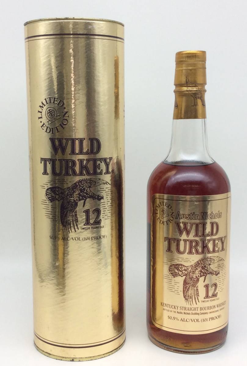 MM34□〈未開栓〉WILD TURKEY ワイルドターキー 12年 ゴールドラベル