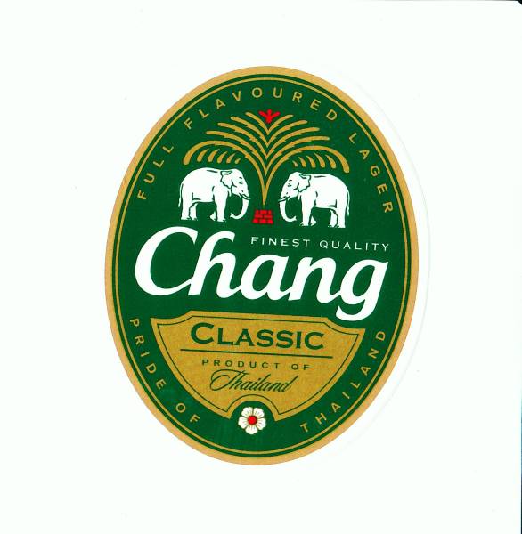 売切御免☆新品☆【Chang Beer】チャンビア(チャンビール) ステッカー③ 英語版 Thai land タイ人気ビール【条件付送料無料】_画像1