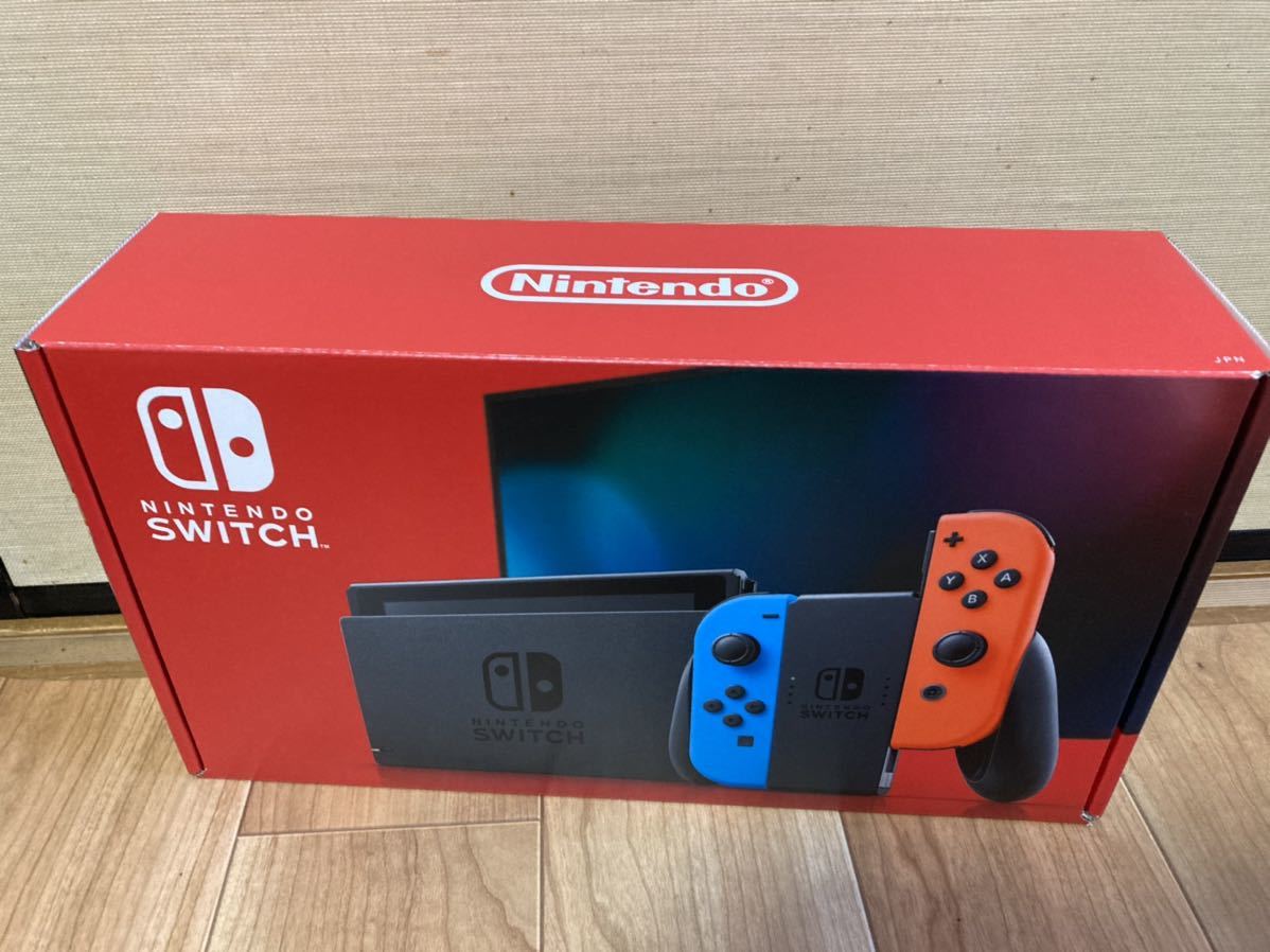 Nintendo Switch 本体 (ニンテンドースイッチ) Joy-Con(L) ネオンブルー/(R) ネオンレッド_画像1