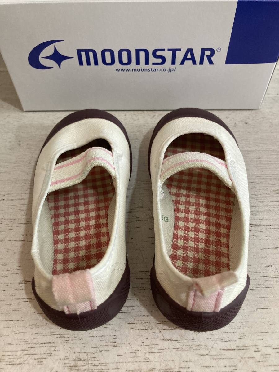 moonstar バイオアルファS ブラウン/ピンク 14cm USED ムーンスター BIOALPHAS BRW/PINK 上履き 上靴 うわばき うわぐつ 室内履き 日本製_画像4