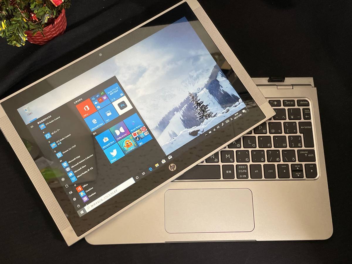 【動作OK♪】HP x2 210 G2 2in1 タブレットPC[Atom x5 Z8350 1.44GHz/RAM:4GB/SSD:64GB/10.1インチ]Windows 10 動作品_画像4