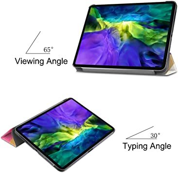 ゴールド Maxku iPad Pro 11 2020ケース+ ペントレー 耐衝撃 スリム 傷つけ防止 三つ折タイプ スタンドカ_画像3