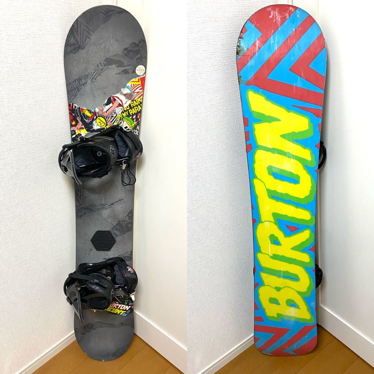 BURTON BLUNT 155cm K2 ビンディング付き スノーボードセット カービング グラトリ パウダー オールラウンド モデル バートン _画像1