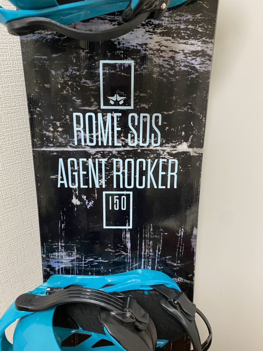 新品同様 ROME SDS AGENT ROCKER 150cm K2ビンディング付き 最強グラトリセット ハイエンドモデル Wキャンバー スノーボード_画像3