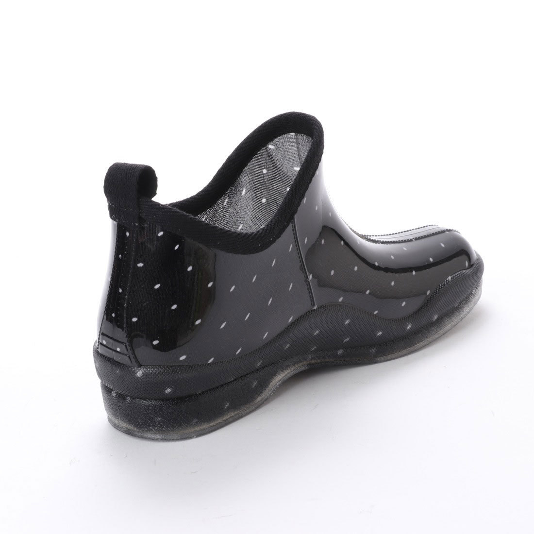 [ new goods unused ] rain boots Short S dot black 16029