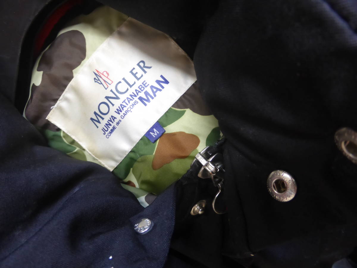 ジュンヤワタナベ コムデギャルソンマン×MONCLER ダウンベスト ブラック 黒 サイズM