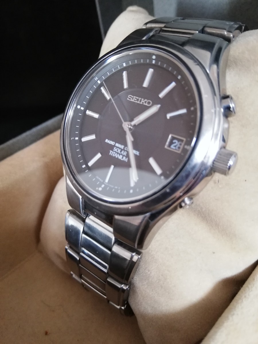 【ソーラー、電波】SEIKO セイコー スピリット チタニウム SBTM003 7B22-0AD0