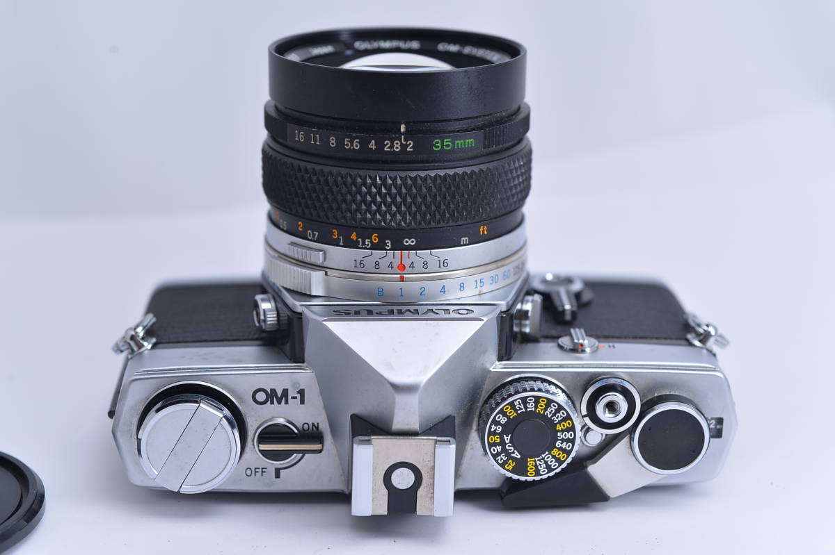 #1008 OLYMPUS OM-1 MC auto-w 35mm F2 オリンパス 広角レンズ付き 一眼レフフィルムカメラ_画像3
