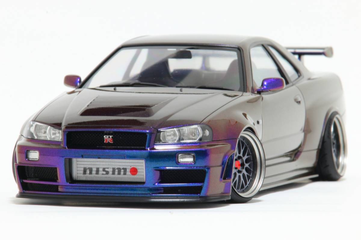 1/24 タミヤ NISMO R34GT-R Z-tune アンドロメダ2 完成品 BBS LM 1/24 タミヤ NISMO R34GT-R Z-tune アンドロメダ2 完成品 BBS LM
