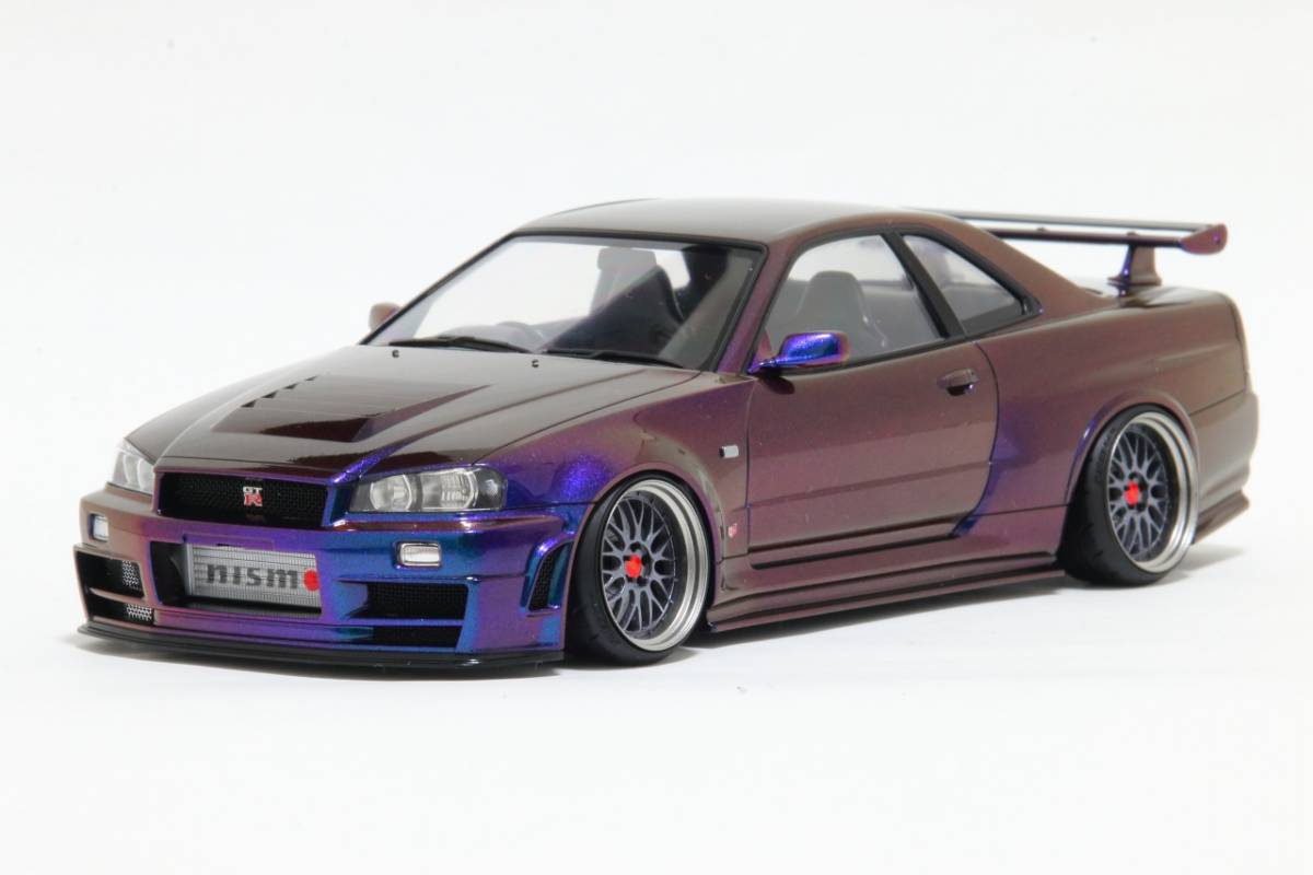 1/24 タミヤ NISMO R34GT-R Z-tune アンドロメダ2 完成品 BBS LM 1/24 タミヤ NISMO R34GT-R Z-tune アンドロメダ2 完成品 BBS LM