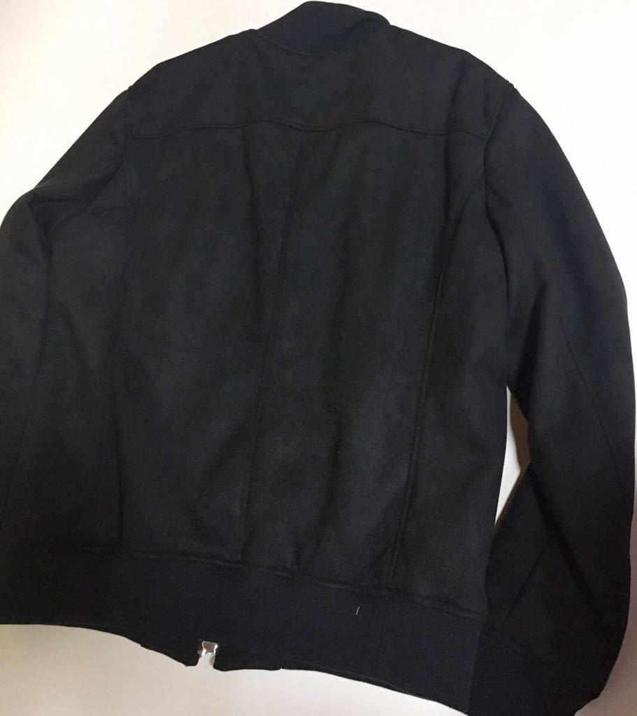 wjk dad blouson BLACK XL 新品 MA-1ブルゾン ジャケット jacket 黒 ブラック スウェード swede ボンバージャケット BOMBER_画像5