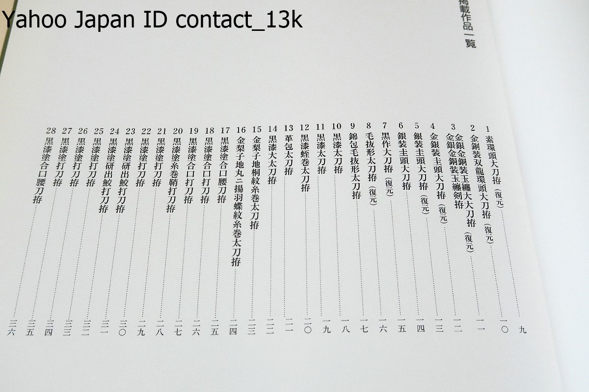 日本刀の拵・高山一之作品集/旭日双光章受章・刀装製作修理技術者/高橋節郎/日本人の精神的結晶たる美を創造し見事な華を咲かせている_画像4