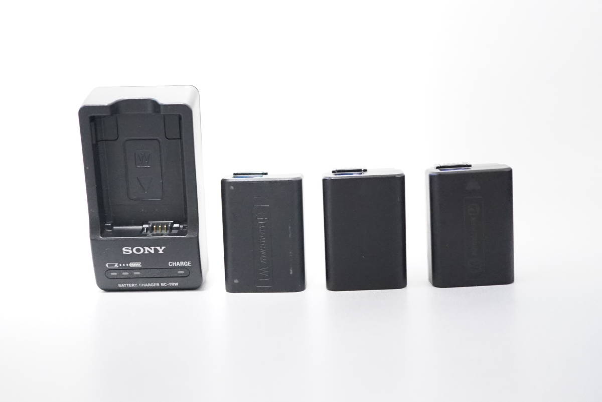 SONY スペア バッテリー NP-FW50 3個 充電器 BC-TRW セット ソニー ミラーレス デジタル 一眼 カメラ デジカメ α7  α6000 α5000