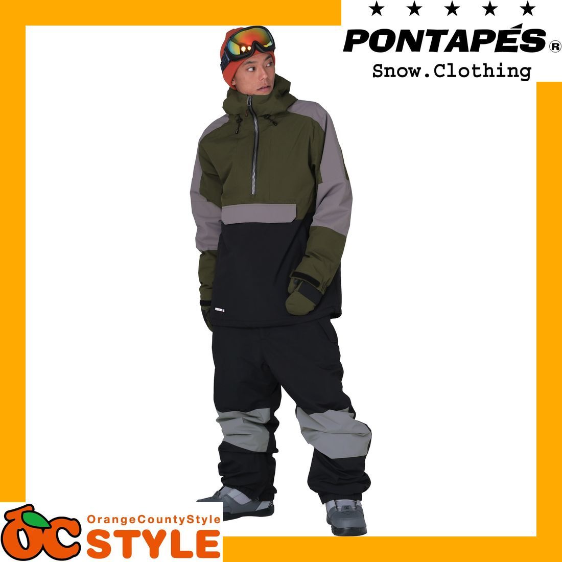 ポンタペス(PONTAPES) スノーボード ウェア 上下セット セットアップ