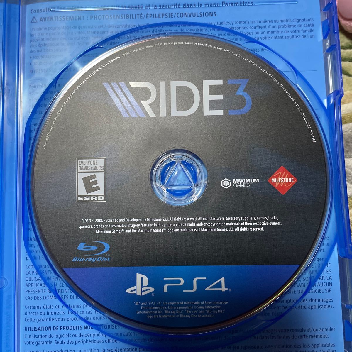 RIDE3 PS4ソフト