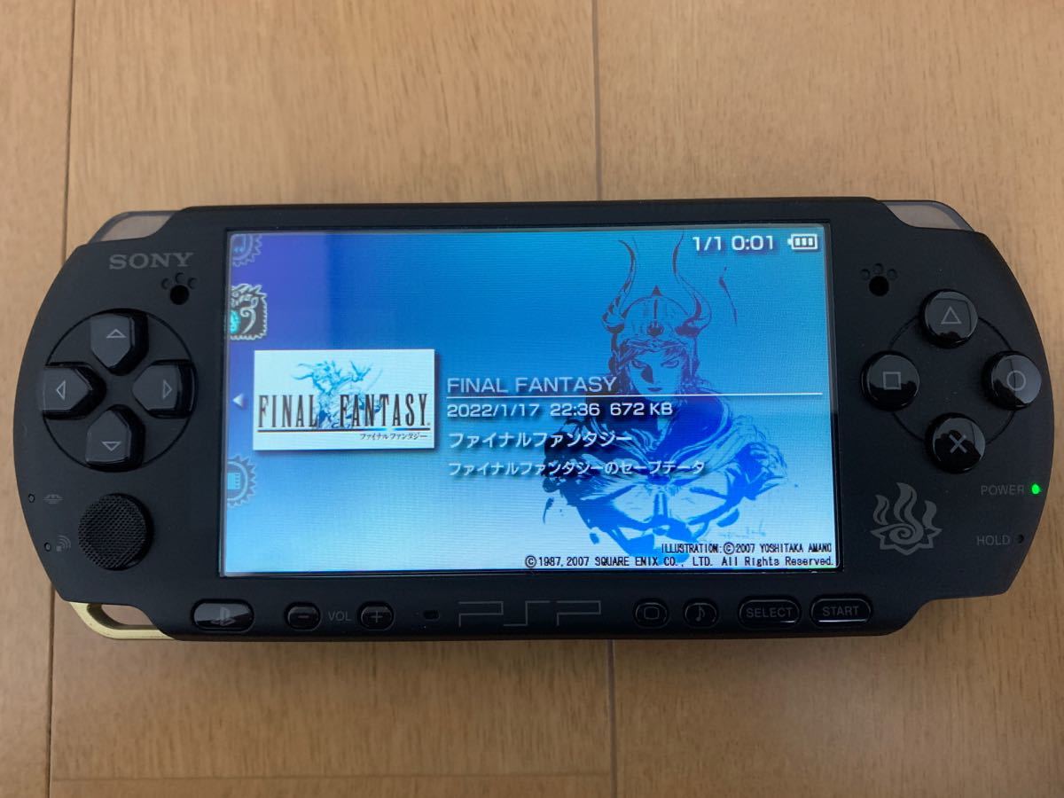 比較的美品 PSP本体 PSP-3000モンハンモデル プレイステーションポータブル 充電器 メモリーカード(8gb)付属