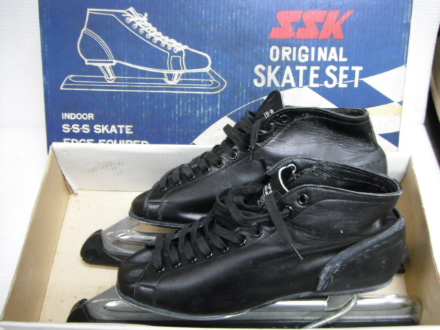 SSK アイススケート 靴 セット 25.5cm クローニー シューズ ブラック レトロ Z-b