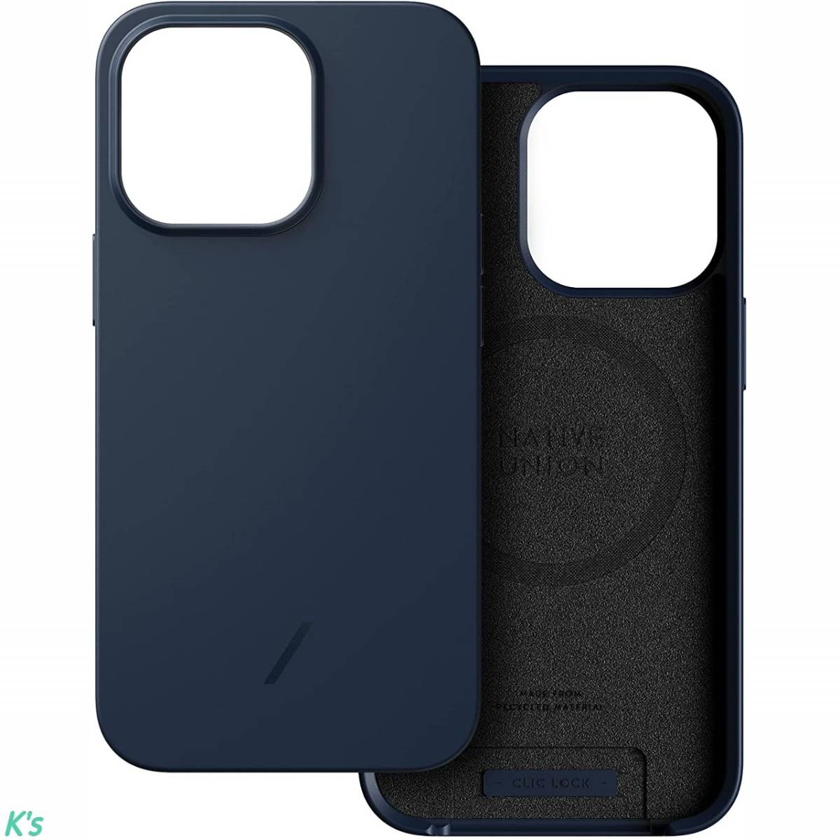 ネイビー ミニマル デザイン マイクロファイバー製 6.7インチ MagSafe対応 Qiワイヤレス充電 傷防止 レンズ保護 iPhone 13 Pro Max