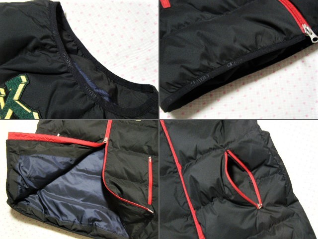  Kappa Kappa ITALIA Golf for protection against cold down vest * jacket black color size M double Zip specification water-repellent / anti-bacterial deodorization function regular price 15,400 jpy 