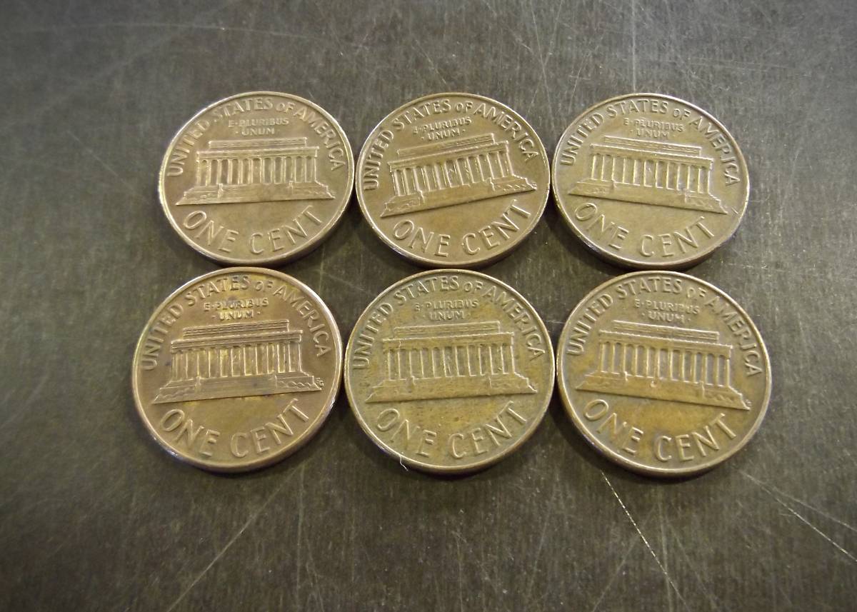 返品?交換対象商品】 F107 1セント硬貨インディアン 麦ペニー リンカーン アメリカ全100枚