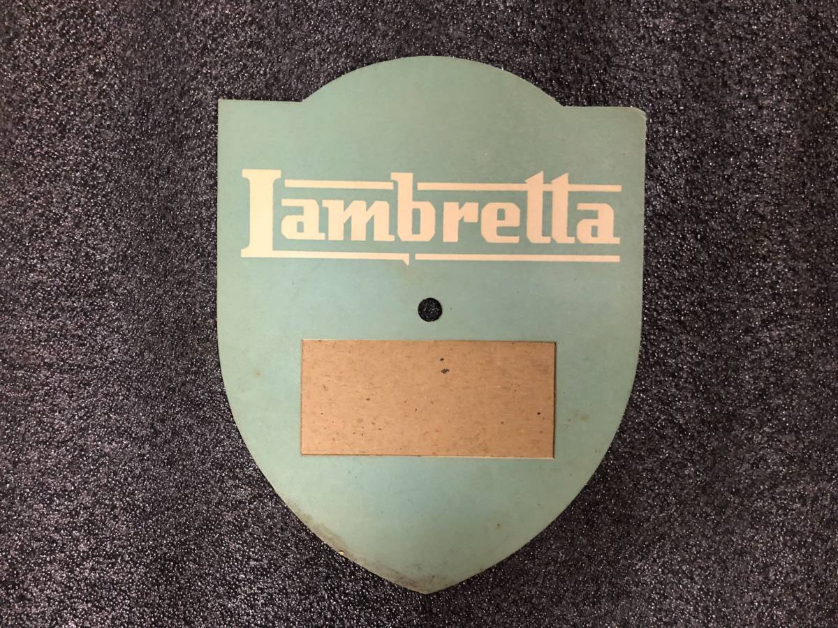 ランブレッタ LAMBRETTA 1950年代 イギリスのプライスボード 未使用_画像3