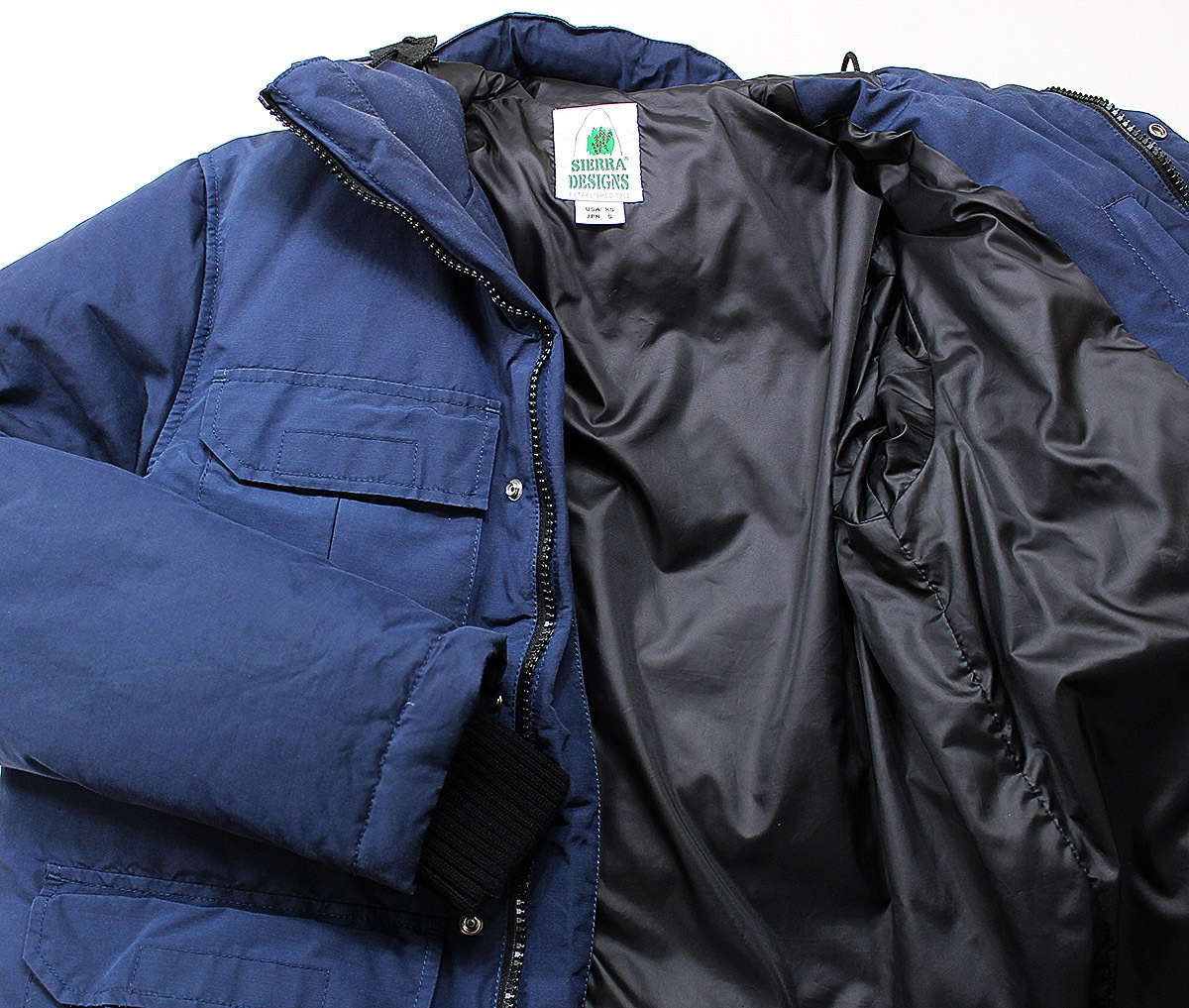 SIERRA DESIGNS (シエラデザイン) MOUNTAIN DOWN PARKA / マウンテンダウンパーカー Lot 8304 美品 ネイビー size S / シェラデザイン_画像4