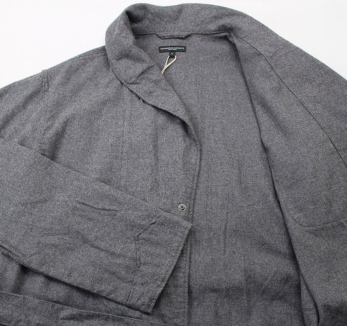 Engineered Garments engineer doga- men toRobe - Cotton Flannel / cotton flannel low b unused goods charcoal size L / coat 