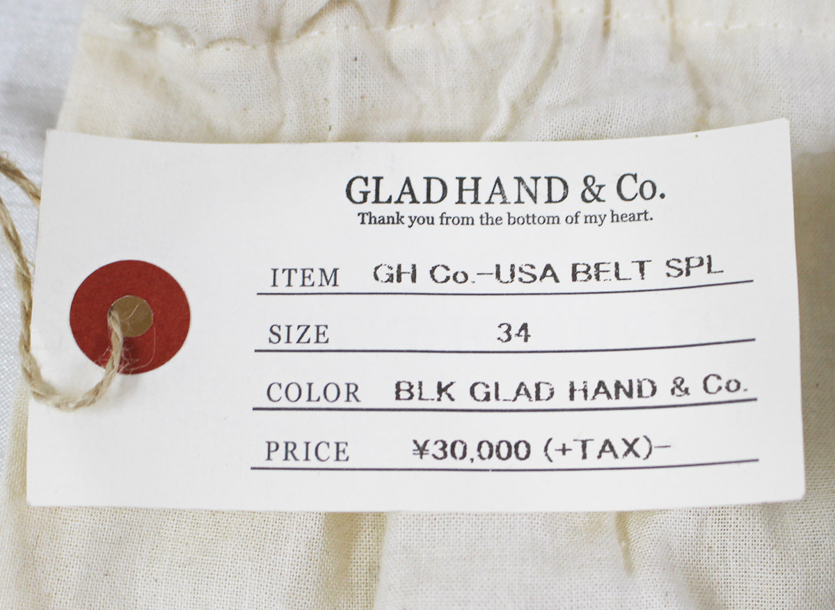 GLAD HAND グラッドハンド GH DOUBLE RING - BELT (SPIRAL SCRATCH別注) 新品未使用 w34 / ダブルリング / レザーベルト / USA BELT SPL_画像9