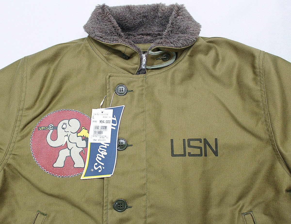 Pherrow's (フェローズ) Type N-1 DECK JACKET / デッキジャケット カスタム 19W-N-1-CUSTOM 未使用品 カーキ size 40(L)_画像5