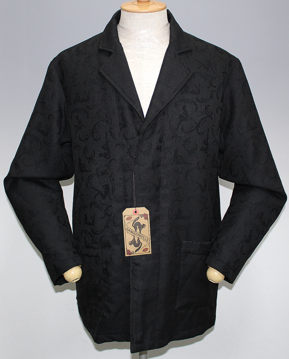 GANGSTERVILLE ギャングスタービル SPEAKEASY - COAT MIDDLE 新品未使用 GSV-18-AW-11 ブラック size M / スピークイージーコート / ミドル