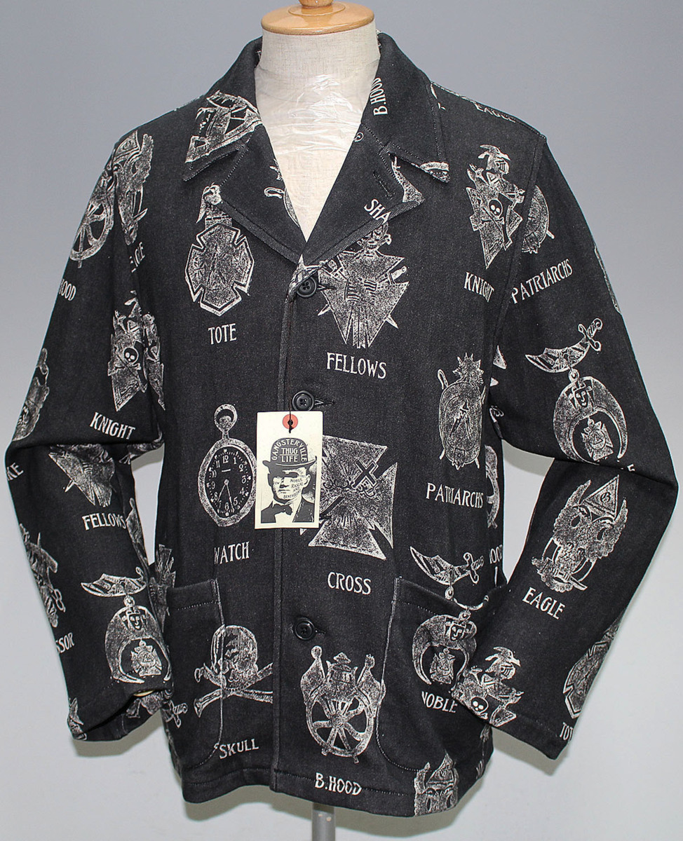 GANGSTERVILLE ギャングスタービル SHAVING - JACKET 新品未使用 GSV-15-AW-18 ブラック size L / シェービングジャケット_画像2