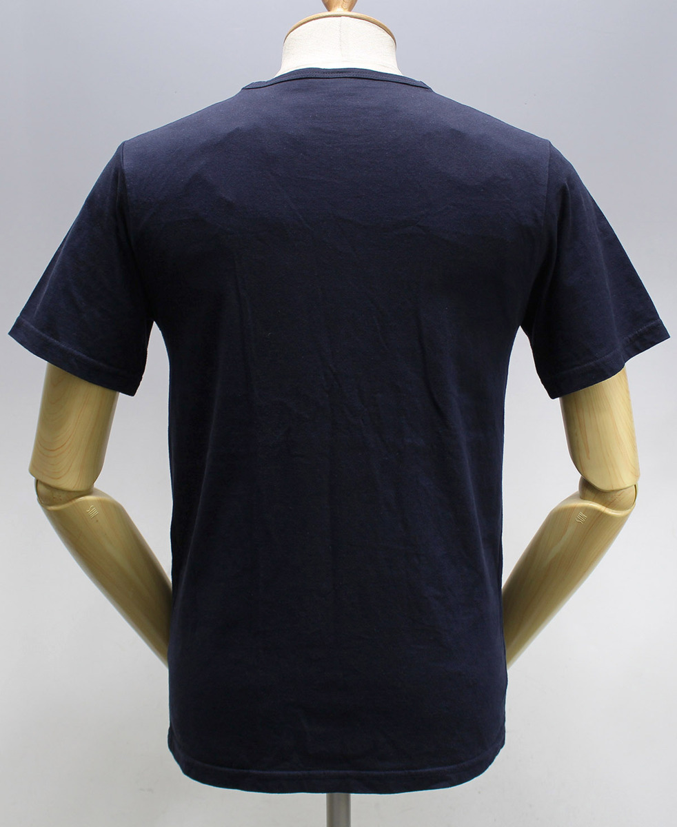 WORKERS K&T H ワーカーズ 3-PLY Tee V-Neck / VネックTシャツ 美品 ネイビー size S_画像3