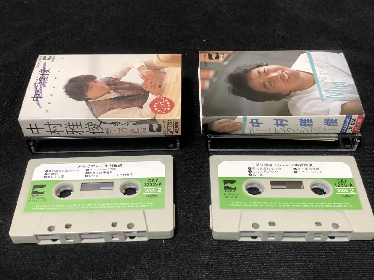 【昭和もの人気再燃】＜1,000スタート＞ 中村雅俊 カセットテープ  2アルバムの画像3