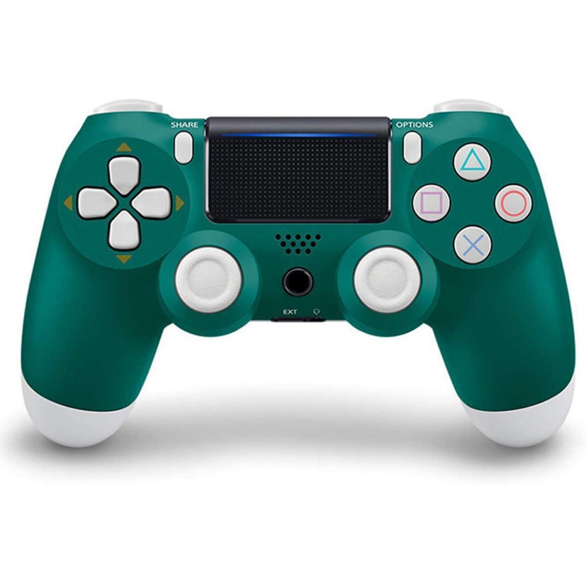 ワイヤレスコントローラー 緑 グリーン PS4 プレイステーション4 専用コントローラー 周辺機器