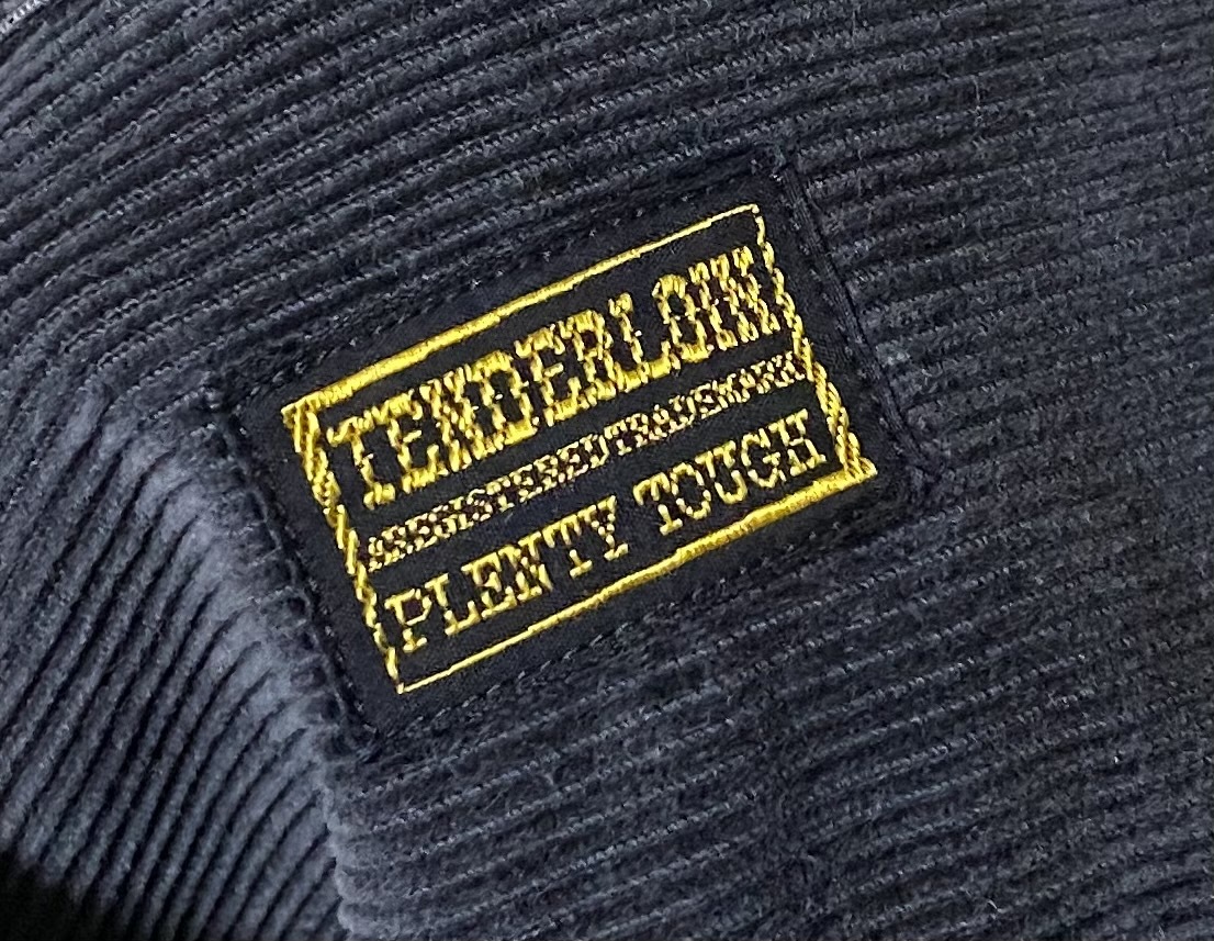 TENDERLOIN テンダーロイン 胸ロゴ刺繍 コーデュロイ ワークシャツ チャコール S_画像4