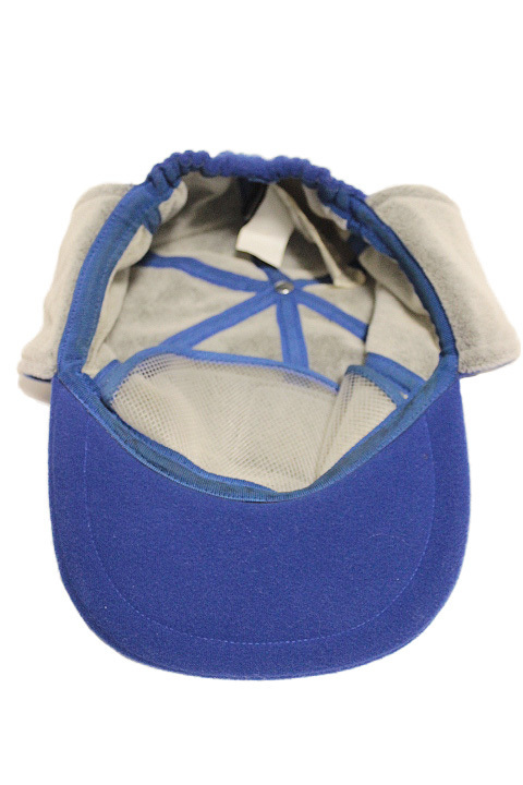 GIORGIO ARMANI NEVEjoru geo Armani ne-ve reverse side nappy ear present . attaching cap blue M size hat 
