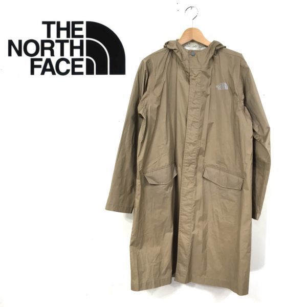 D1132-Q◆THE NORTH FACE ノースフェイス レインコート コート アウター トップス ◆sizeM レディース キッズ ベージュ_画像1