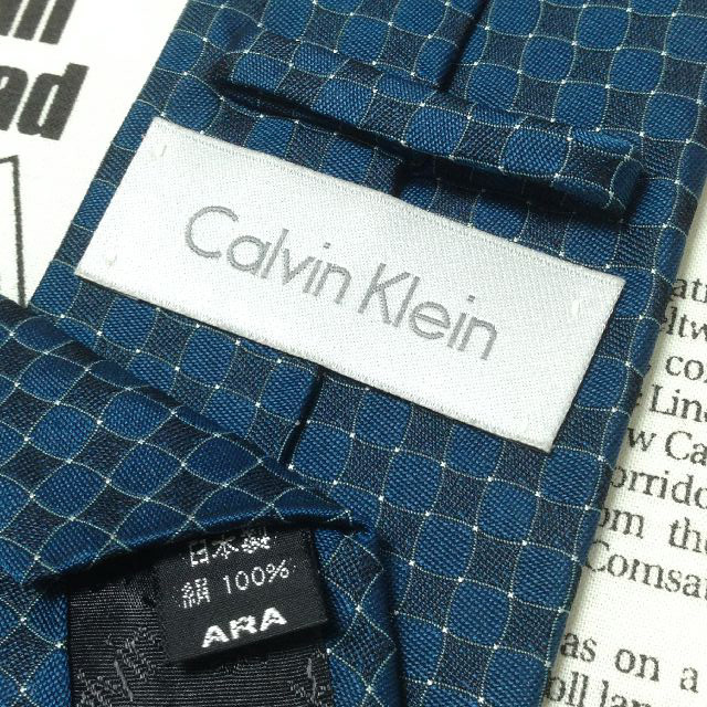 カルバン クライン Calvin Klein CK 微光沢 ネクタイ 日本製 シルク100 