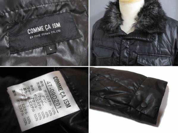 [ collar fur attaching!] Comme Ca Ism * down jacket / black *L size 