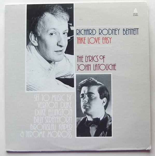 ◆ RICHARD RODNEY BENNETT / Take Love Easy The Lyrics of John Latouche ◆ Audiophile AP-206 ◆_画像1