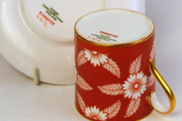 　SPODE　コープランド 　=　DEMIーカップ＆ソーサー　Y3117　=TONOUIN=（一級品）_画像3