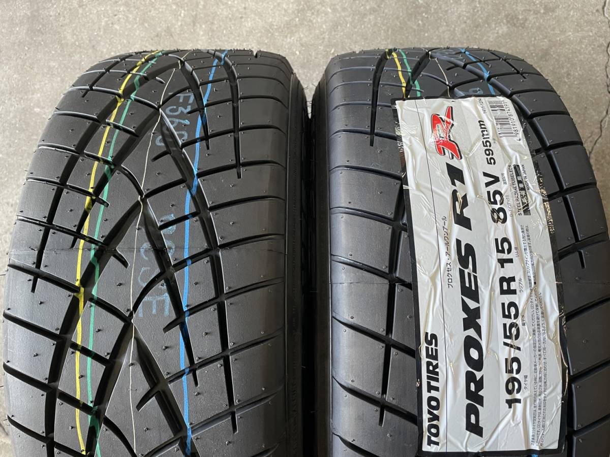 ☆逆ゾリ☆195/55R15 8J+30 4H100 新品 人気 TOYO ハイグリップ 1台分