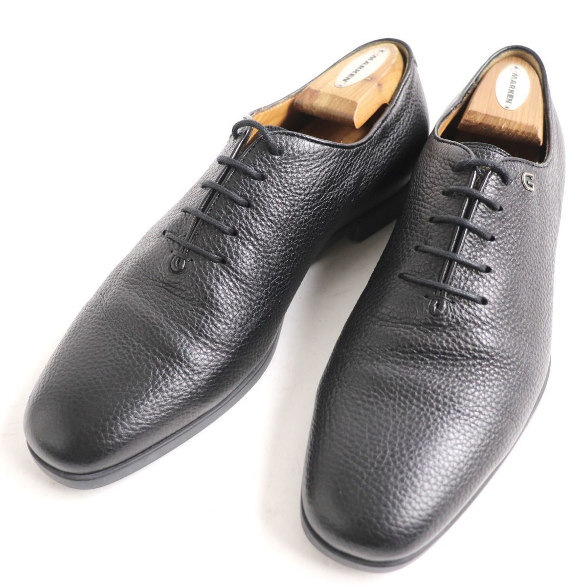 美品□伊製 GUCCI グッチ 367756 Gロゴ金具 ホールカット レースアップ